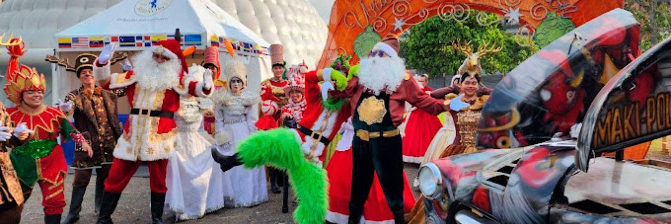 Ciudad Navidad detrás del MAMM. /FOTO: ALEJANDRO GÓMEZ 
