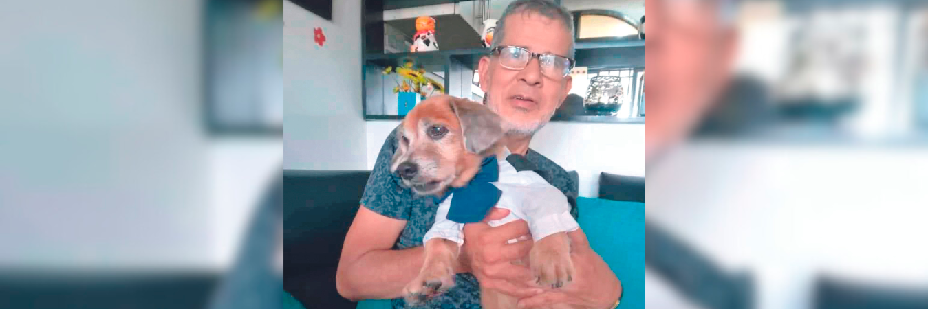 Lucho llegó al hogar de Alexánder hace casi 10 años y desde entonces se hicieron inseparables. /FOTO: CORTESÍA