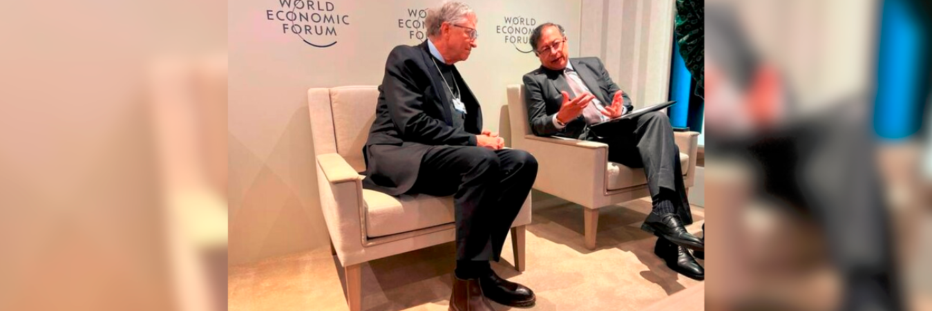 En la reunión, Petro le ofreció que el país se convierta en un lugar enfocado en la innovación a través de la inteligencia artificial. / FOTO: COLPRENSA