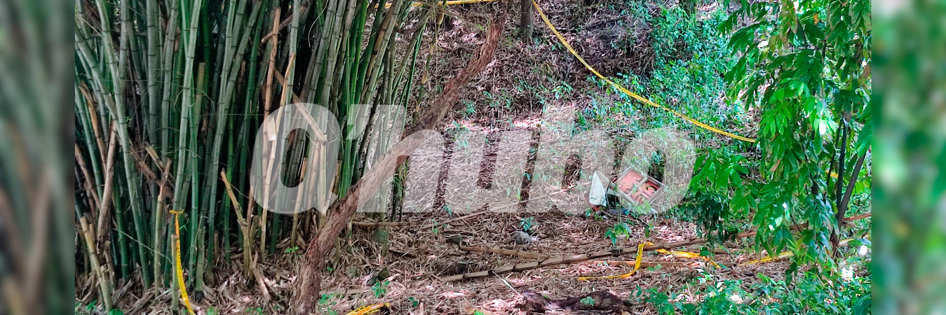 En este punto estaba el cuerpo sin vida. /FOTOS: ANDRÉS FERNANDO GARCÍA HERNÁNDEZ