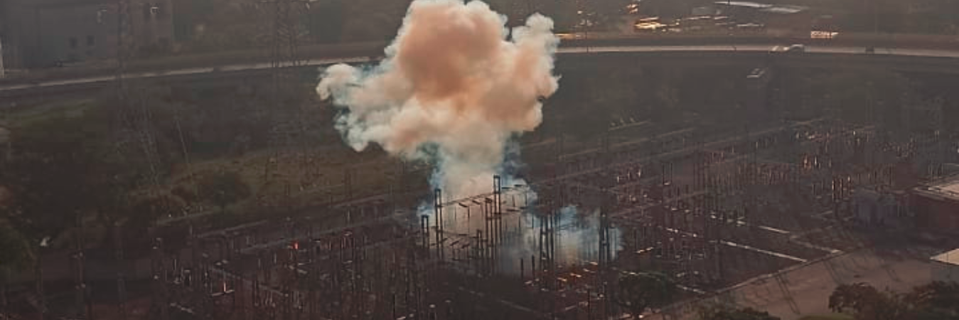 La explosión se dio a en las horas de la mañana y EPM trabaja en el restablecimiento de la energía. / FOTO: CORTESÍA