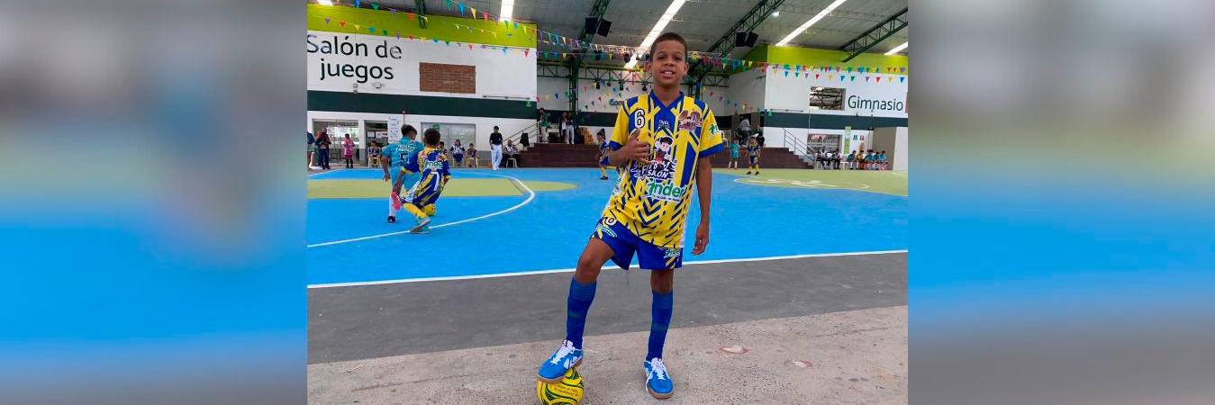 El joven jugador quiere lograr el título del Festival de Festivales. / FOTO: CORTESÍA FANNY VALENCIA