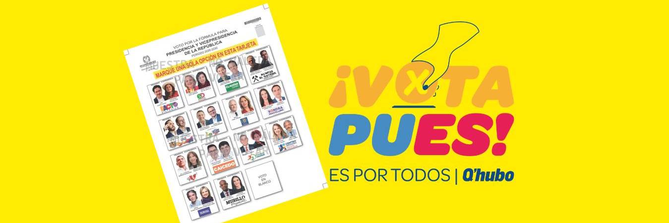 Boceto tarjetón elecciones presidenciales. FOTO: REGISTRADURÍA