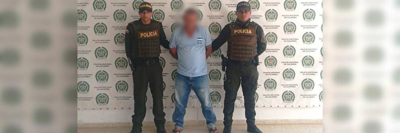Captura hombre que abusaba de su nieta en Caucasia. FOTO: POLICÍA ANTIOQUIA