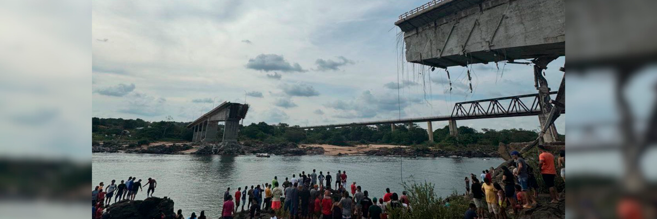 El puente tenía 60 años de construido. /FOTO: X @RT_com
