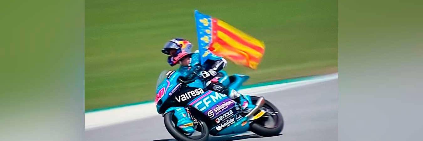 David Alonso es campeón mundial de Moto3. /FOTO: CAPTURA DE PANTALLA