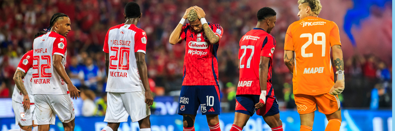 Independiente Medellín dejó escapar la octava estrella en el Atanasio. /FOTO: CAMILO SUÁREZ. 