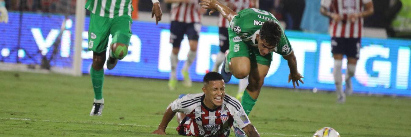 Nacional fue superado por Junior con fútbol y goles. FOTO: COLPRENSA
