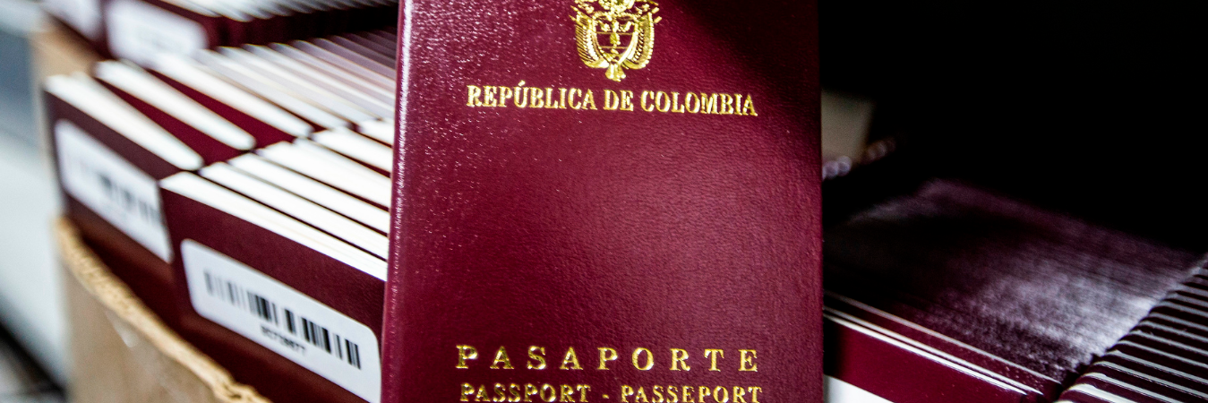 Pasaporte colombiano. /FOTO: ARCHIVO 