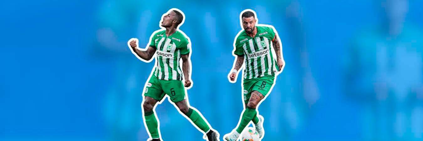 Andrés Román (izq) y Edwin Cardona (der), son dos de los jugadores que viajaron a Estados Unidos a jugar el amistoso. / FOTO: ATLÉTICO NACIONAL