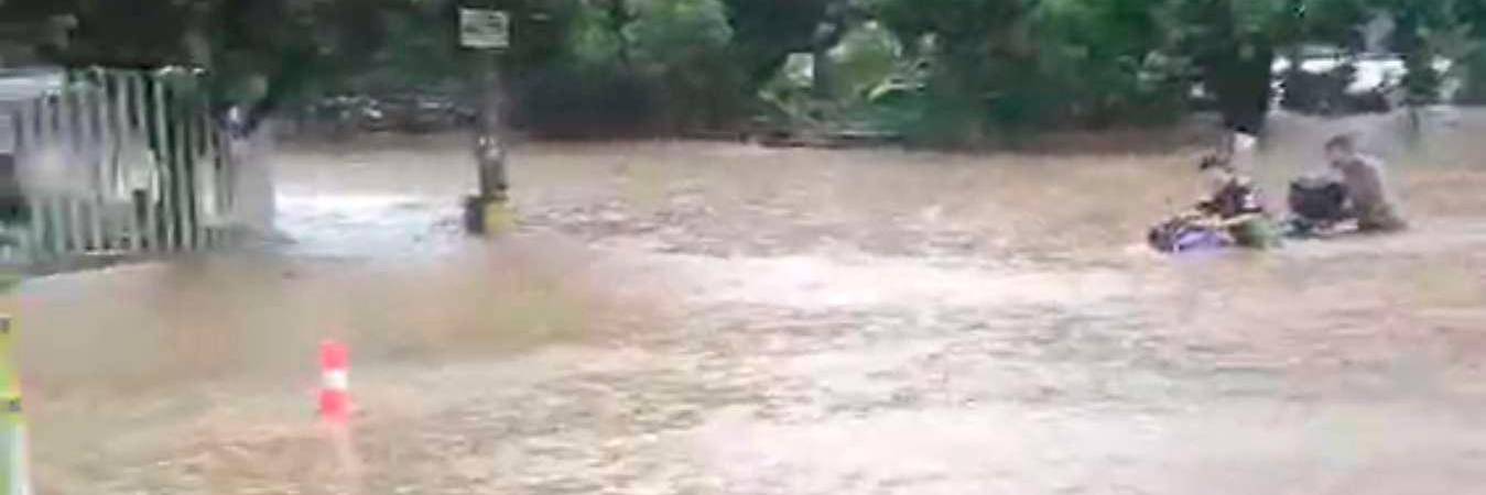Las lluvias hacen que los ríos y quebradas de la ciudad aumenten su volumen. / FOTO: CAPTURA DE PANTALLA