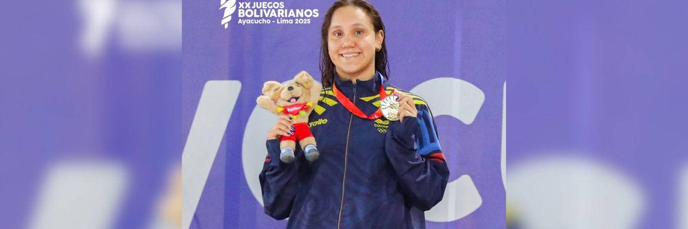La bogotana Jazmín Pistelli Palomino fue la deportista más ganadora de estos Bolivarianos. FOTO: FECNA.