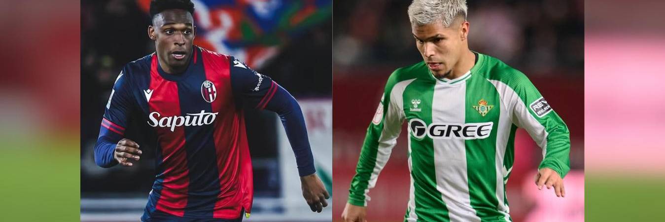 Jhon Lucumí (izq.) y Cucho Hernández (der.). FOTO: @JHONLUCUMI26 - @CUCHOHERNANDEZ 