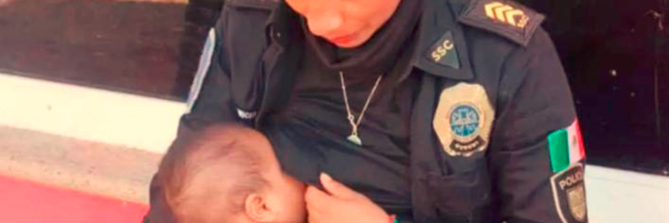 La mujer hace parte de la Policía en Ciudad de México y se encuentra en Acapulco apoyando las labores de rescate. /FOTO: TOMADA DE VIDEO. 