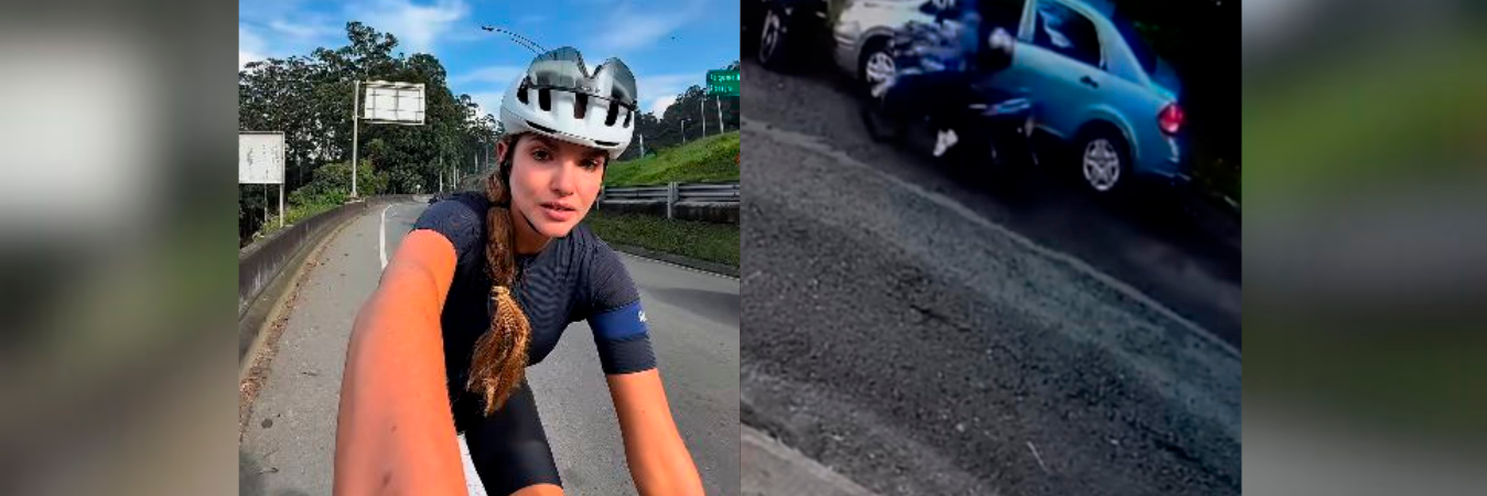 Daysi López estaba montando bicicleta sola cuando fue abordada por el motociclista. /FOTO: INSTAGRAM DAISY LÓPEZ. 