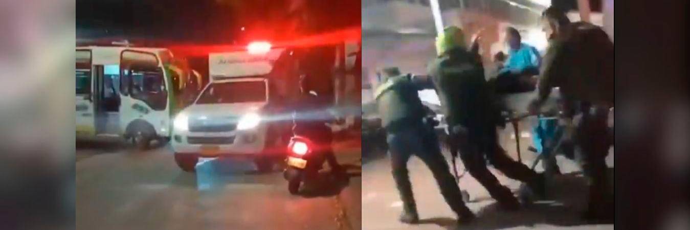 El ataque es investigado por las autoridades, todavía no se tiene un reporte de la salud de los uniformados heridos. / FOTOS: CAPTURA DE PANTALLA