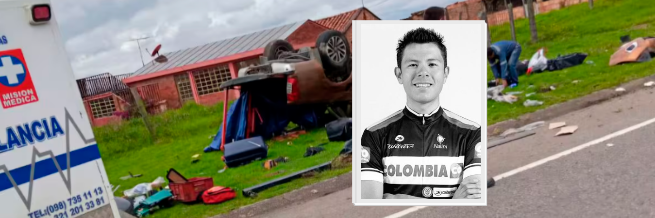 Así quedó el vehículo involucrado en el accidente donde murió Jonathan Paredes. /FOTO: REDES SOCIALES - X @LaRuedaColombia