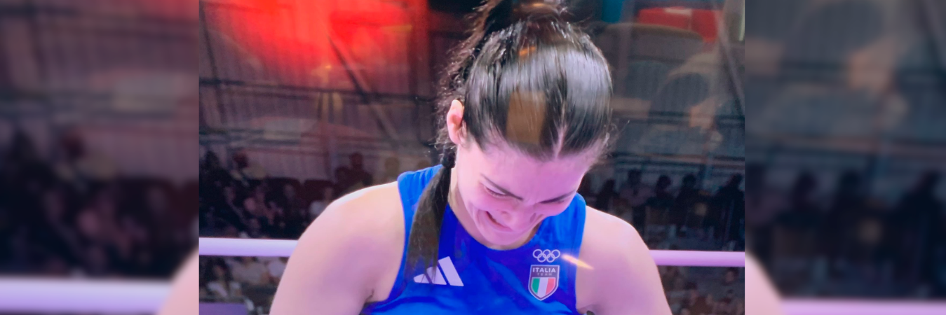 Boxeadora italiana Angela Carini. /FOTO: X @EstebanOrtizMD