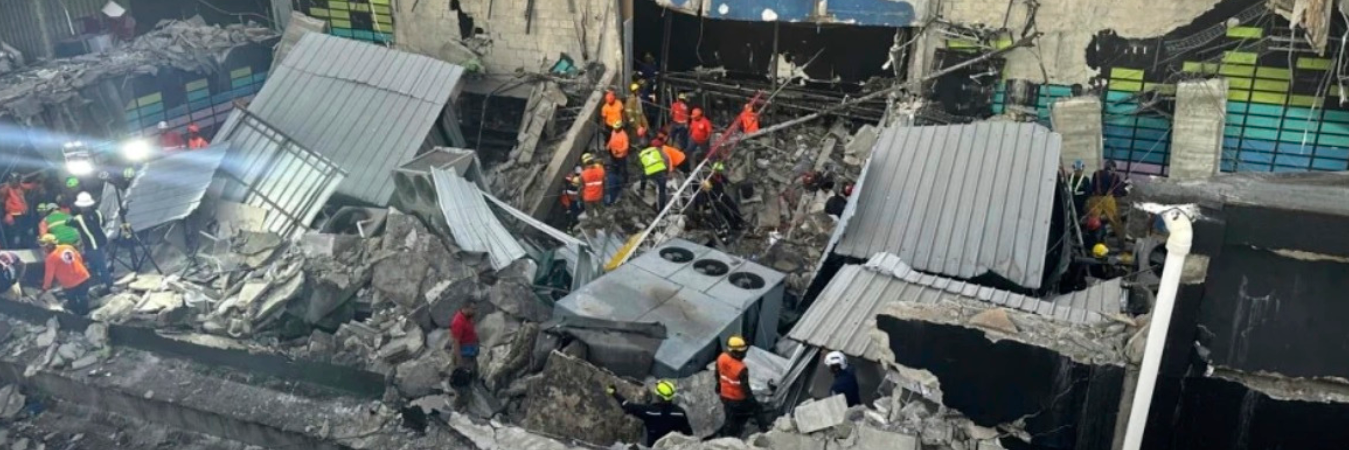 Desplome del techo en discoteca de Reoública Dominicana. /FOTO: AP