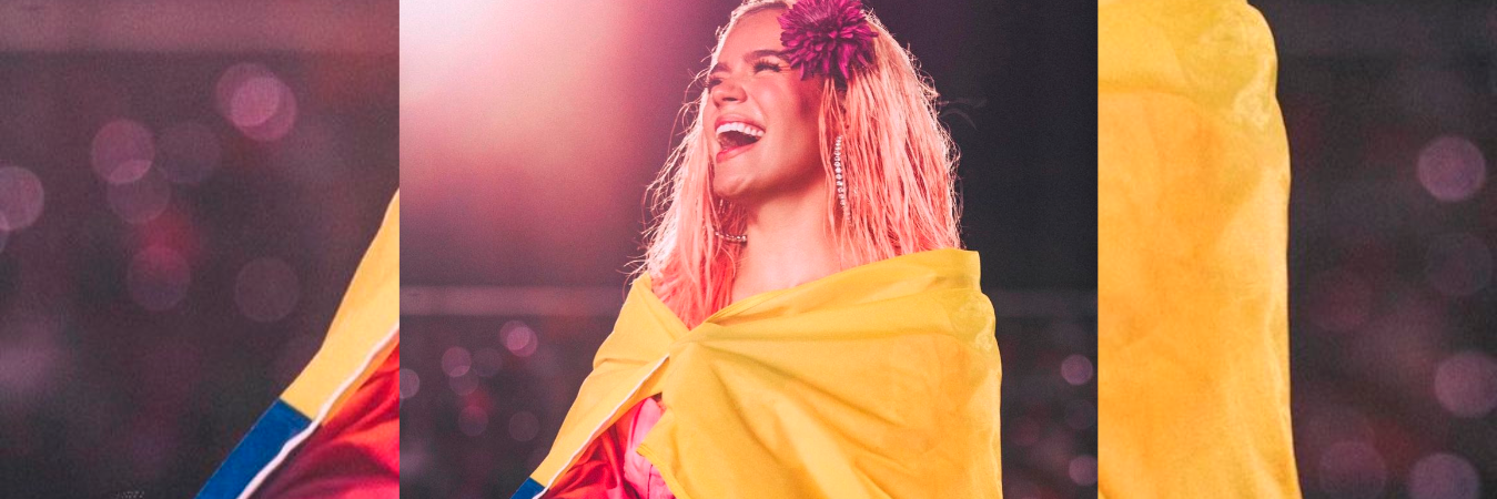 Karol G ha demostrado ser muy patriota, lleva nuestra bandera a todos los países que visita. /FOTO: INSTAGRAM @karolg