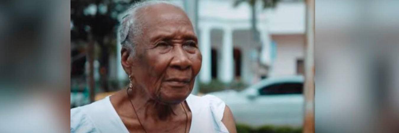 Ella es María Antonia Cuero, la que podría ser la mujer más longeva del mundo. /FOTO: CAPTURA DE PANTALLA. 