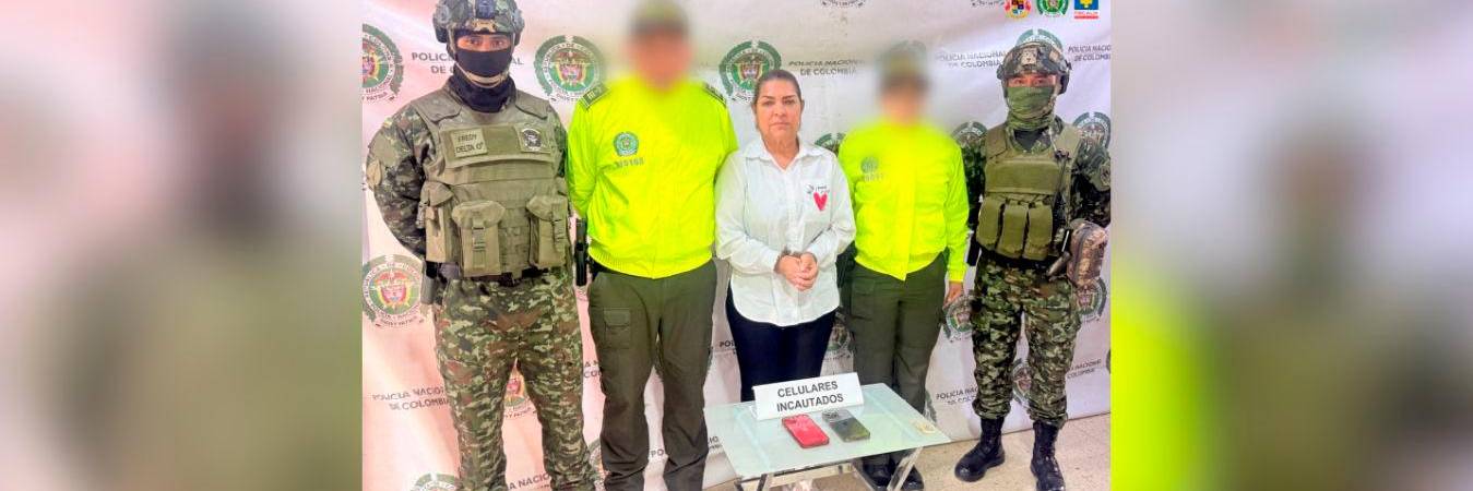 A la mujer la acusan de ser mano derecha de alias Chirimoya. / FOTO: FISCALÍA