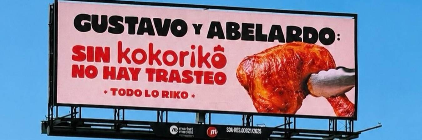 La curiosa campaña es de la cadena de restaurantes Kokoriko. FOTO: KOKORIKO 