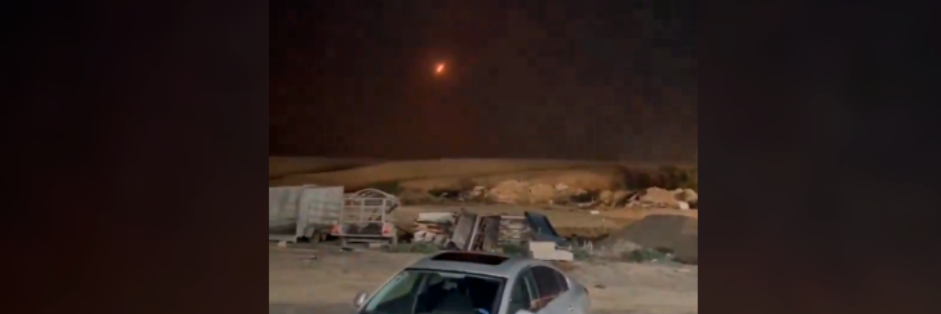 Momento del ataque con drones de Irán a Israel. /FOTO: TOMADA DE VIDEO 