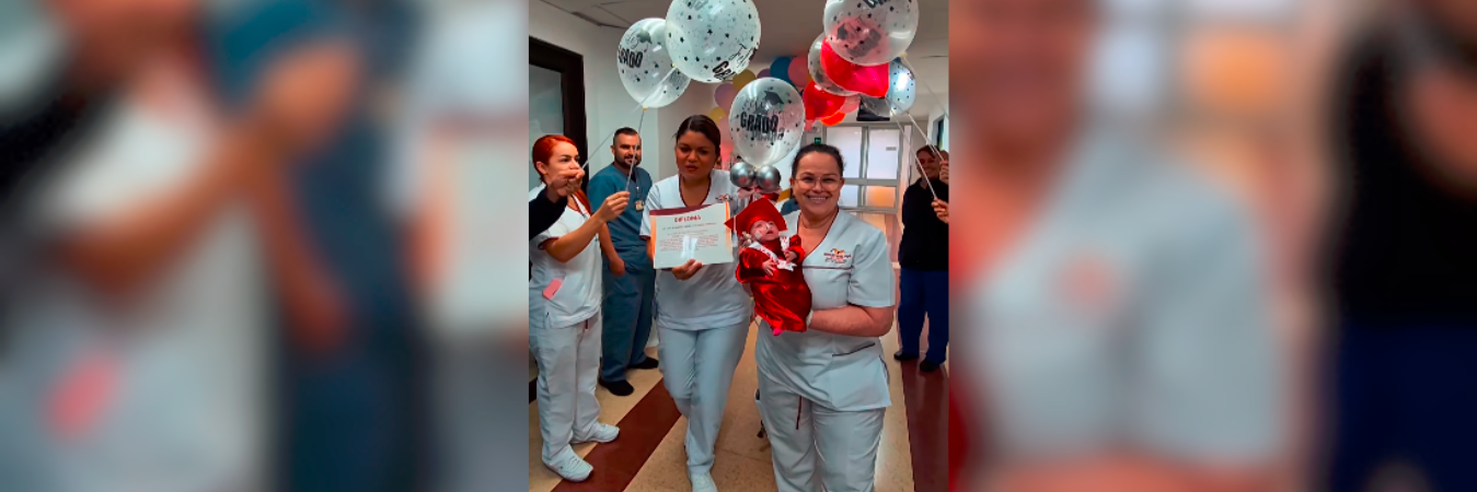 La bebé nació como prematura a principios de enero. / FOTO: CAPTURA DE PANTALLA