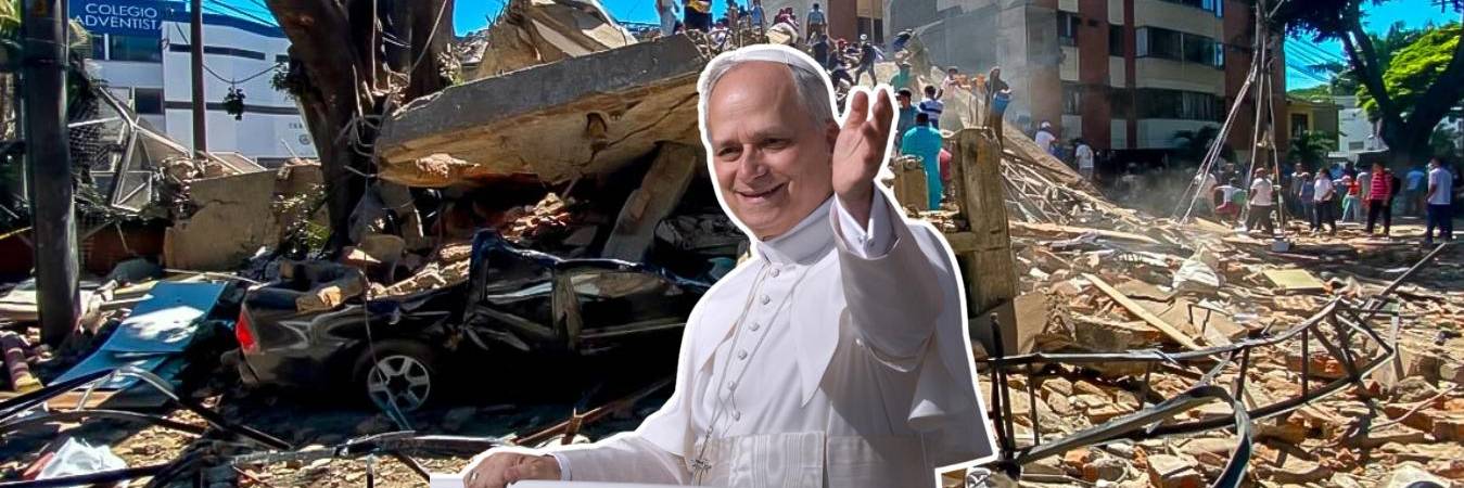 El papa León XIV envió un mensaje de cercanía a las víctimas y sus familias. FOTO: COLPRENSA