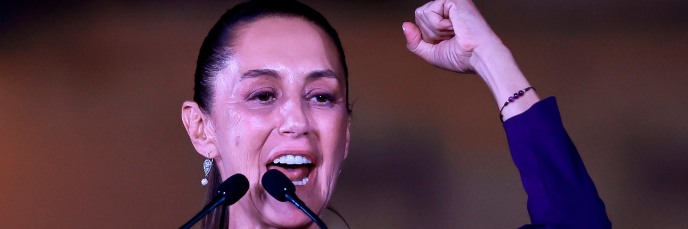 Sheinbaum, exalcaldesa de Ciudad de México, de 61 años, se impuso con un resultado aplastante: unos 32 puntos porcentuales por encima de su principal rival, la senadora de centroderecha Xóchitl Gálvez. /FOTO: GETTY IMAGES