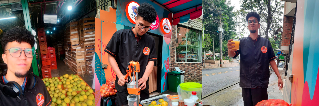 Gregori llegó de Caracas hace un año y es de los empleados más queridos en esta distribuidora de naranjas. / FOTO: DANIEL GONZÁLEZ.