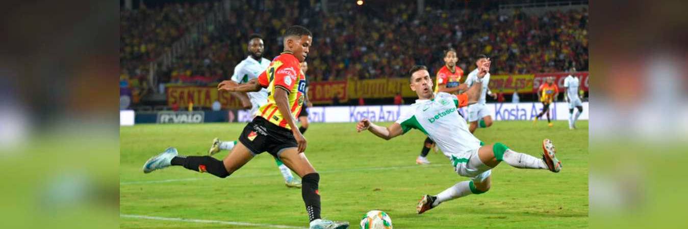 El Verde fue más ofensivo, pero Pereira supo defenderse. /FOTO: COLPRENSA