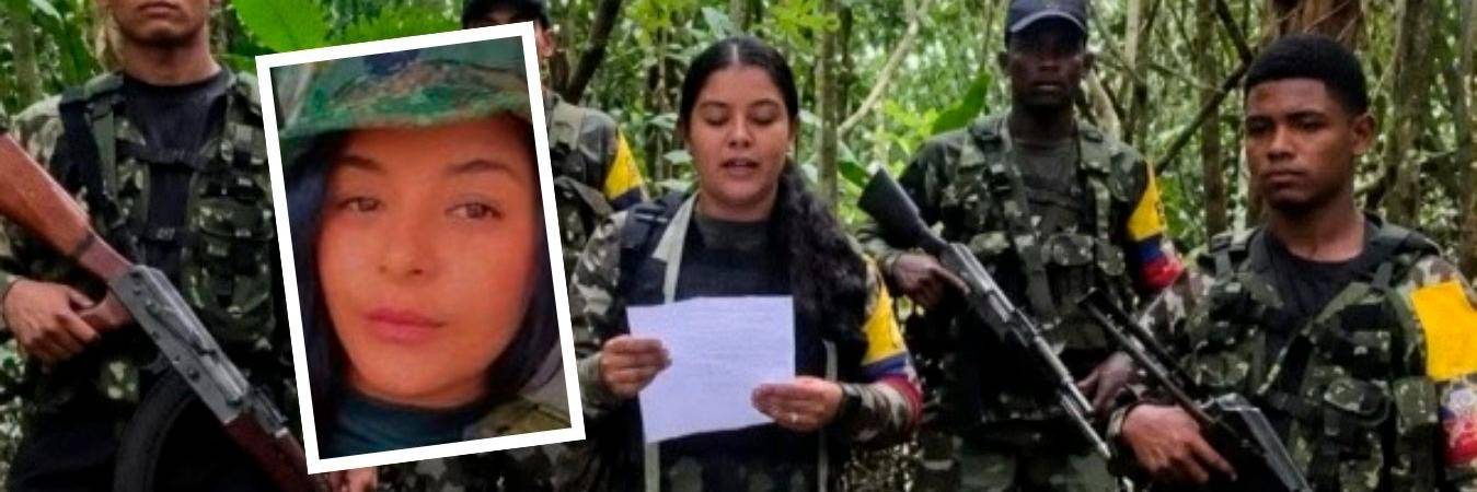 La mujer habría aparecido como vocera en un video de las disidencias lanzando amenazas contra los alcaldes de Remedios y Segovia. FOTOS: TOMADAS DE LA WEB