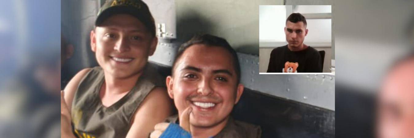 Miguel Ayala y su mánager retenidos e implicado en el secuestro. FOTO: MINDEFENSA Y FISCALÍA GENERAL DE LA NACIÓN 