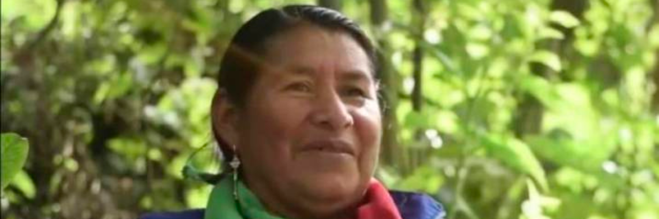 Carmelina Yule, mayora Nasa de la vereda La Bodega. / FOTO: COLPRENSA.