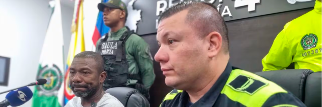 Genaro González (izq), padre de Michel Dayana. / FOTO: POLICÍA DE CALI.