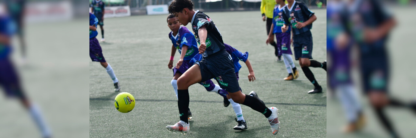 Partido en el Babyfútbol Colanta. /FOTO: CORTESÍA