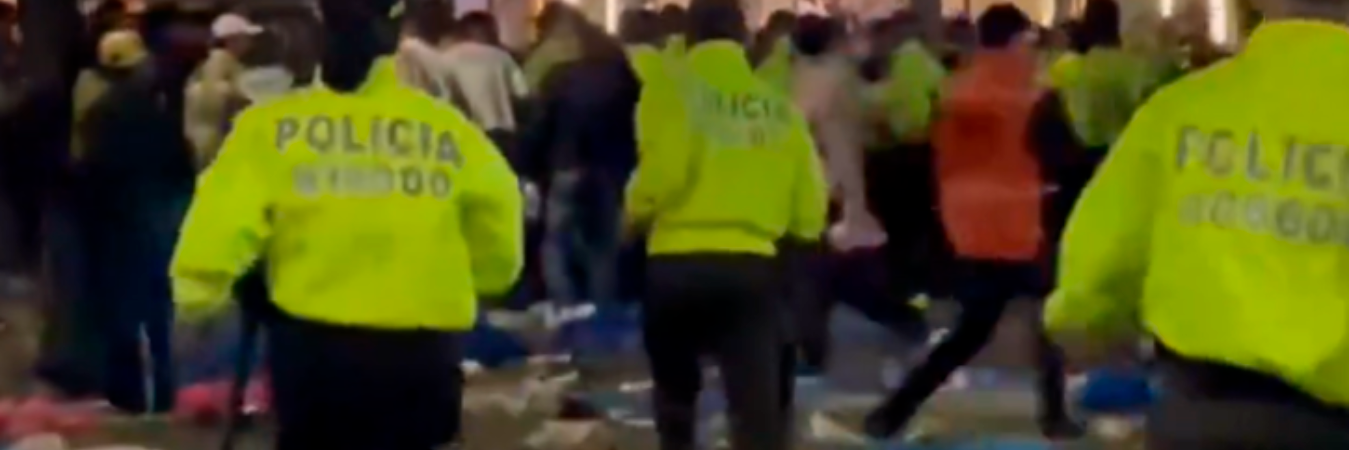 Bogotá fue uno de los lugares que más disturbios tuvo luego del partido de la Copa América. / FOTO: CAPTURA DE PANTALLA