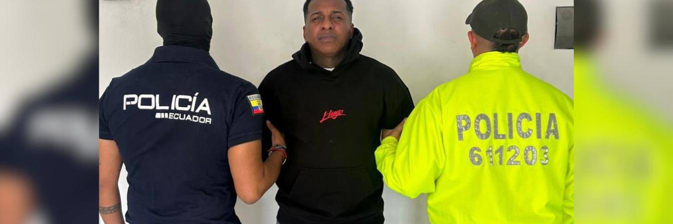 Capturado cabecilla de organización criminal buscado en Ecuador. FOTO: MINISTERIO DEL INTERIOR ECUADOR 