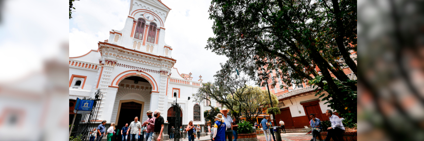 Parque principal de Sabaneta. / FOTO: ESNEYDER GUTIÉRREZ 