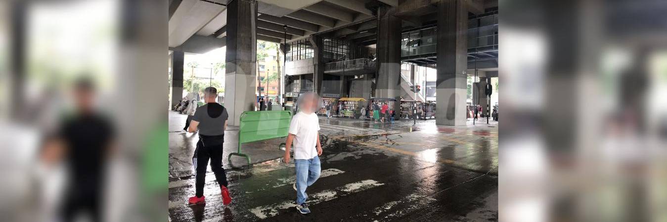 Lugar donde fue agredido Carlos Mario Villegas. FOTO: LAURA ROSA JIMÉNEZ VALENCIA