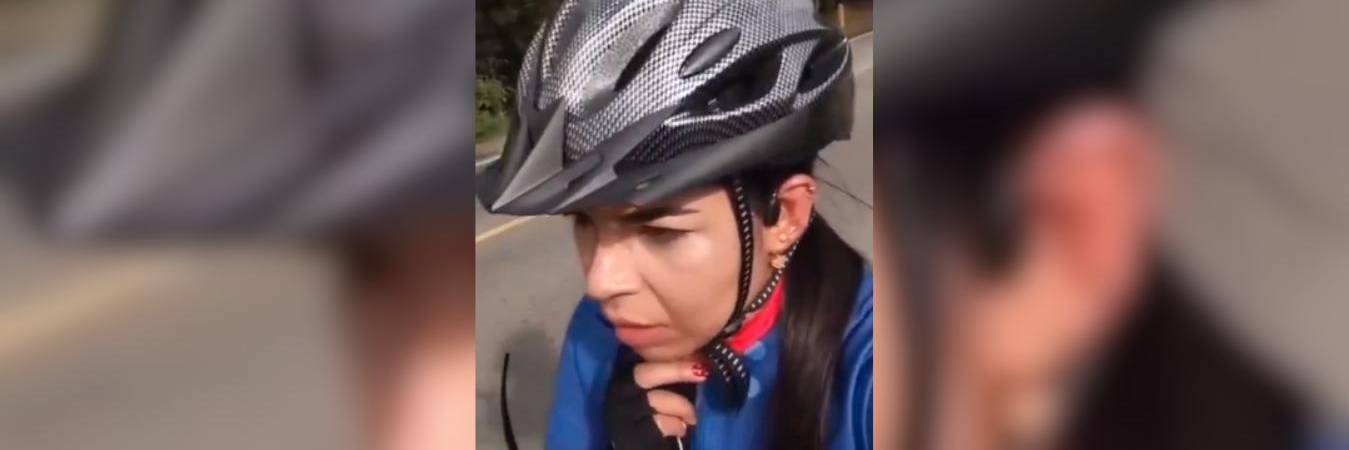 Mujer víctima de acoso en las vías de Antioquia. FOTO: DENUNCIAS ANTIOQUIA 