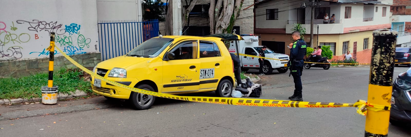 El cuerpo de Jorge Iván Muñoz Rodríguez quedó en la silla de atrás. /FOTO: ANDRÉS GARCÍA HERNÁNDEZ