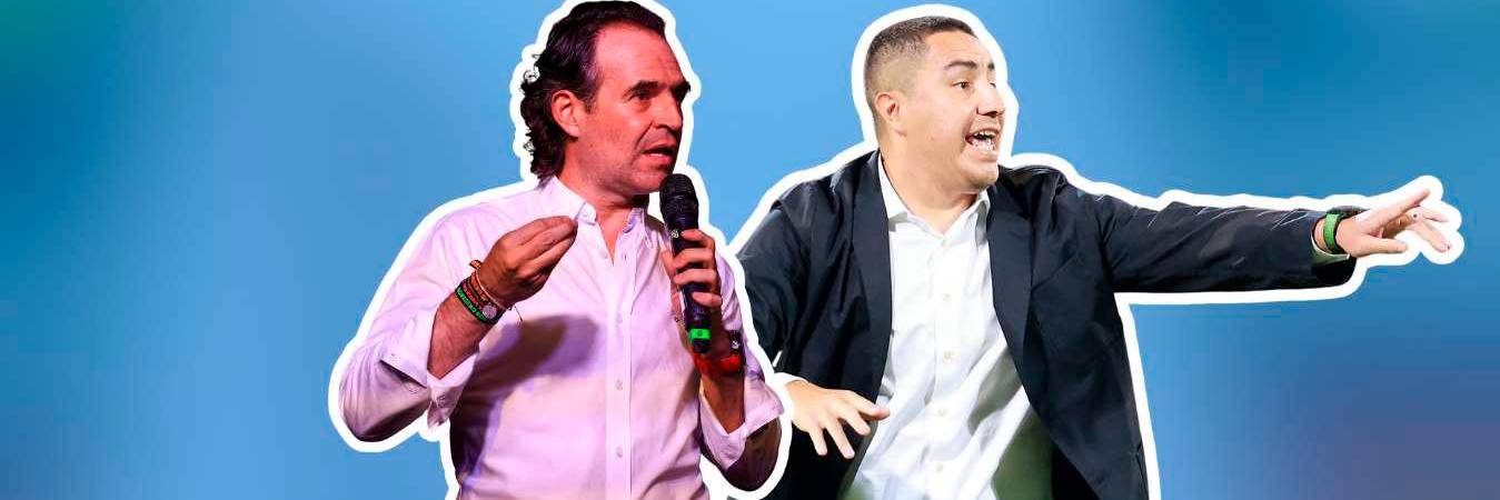 Federico Gutiérrez, alcalde de Medellín, y Efraín Juárez, técnico de Nacional. /FOTO: ARCHIVO