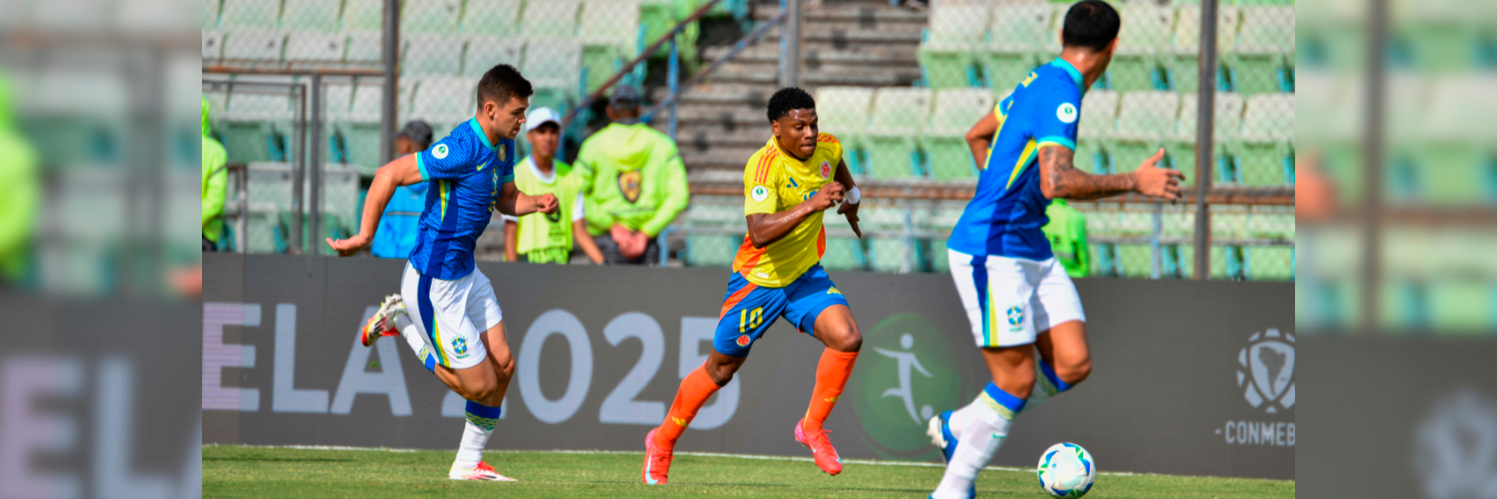 La Selección Colombia perdió su primer partido del hexagonal final Sub-20. /FOTO: FCF 