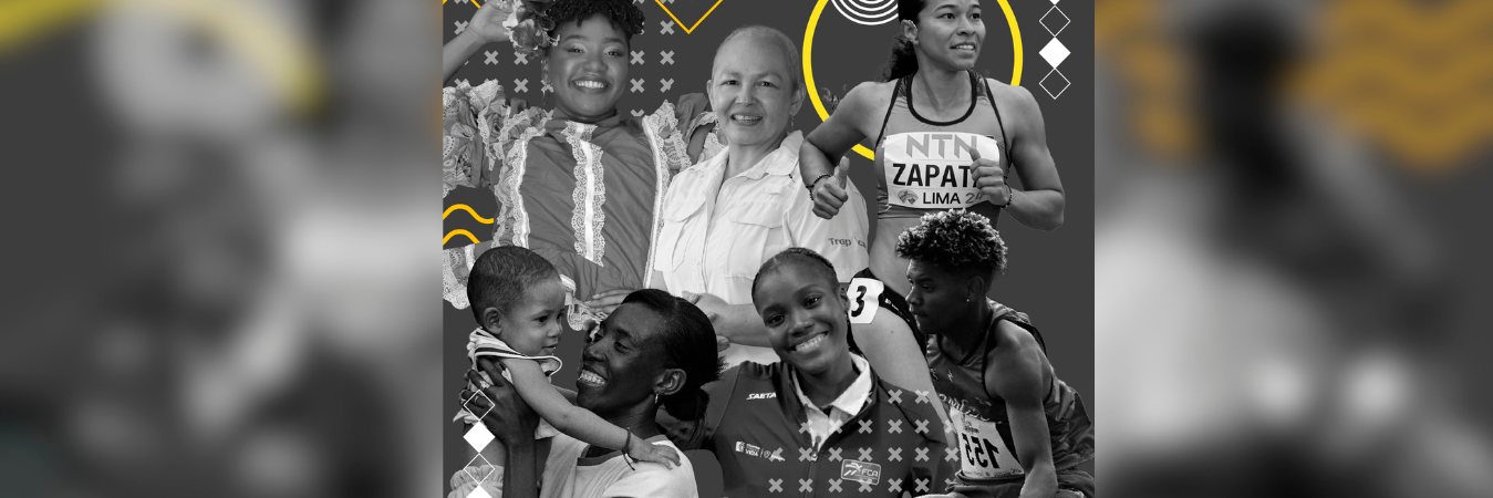 Ana Rosa Castro (primera en la fila de arriba), Sandra Hernández, Luciana Zapata Villa, Juanita Mosquera, María Camila Maturana y Héctor Barrios se destacan en áreas culturales, educativas, profesionales y deportivas, respectivamente. Fotos: Danilo Gómez Cogollo y cortesías. 