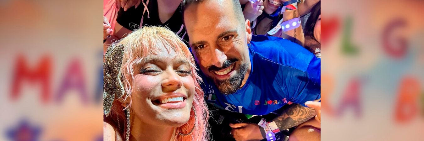 Karol G reconoce a Giuseppe en los eventos y cada que puede lo saluda y se toma fotos con él. /FOTOS: CORTESÍA 