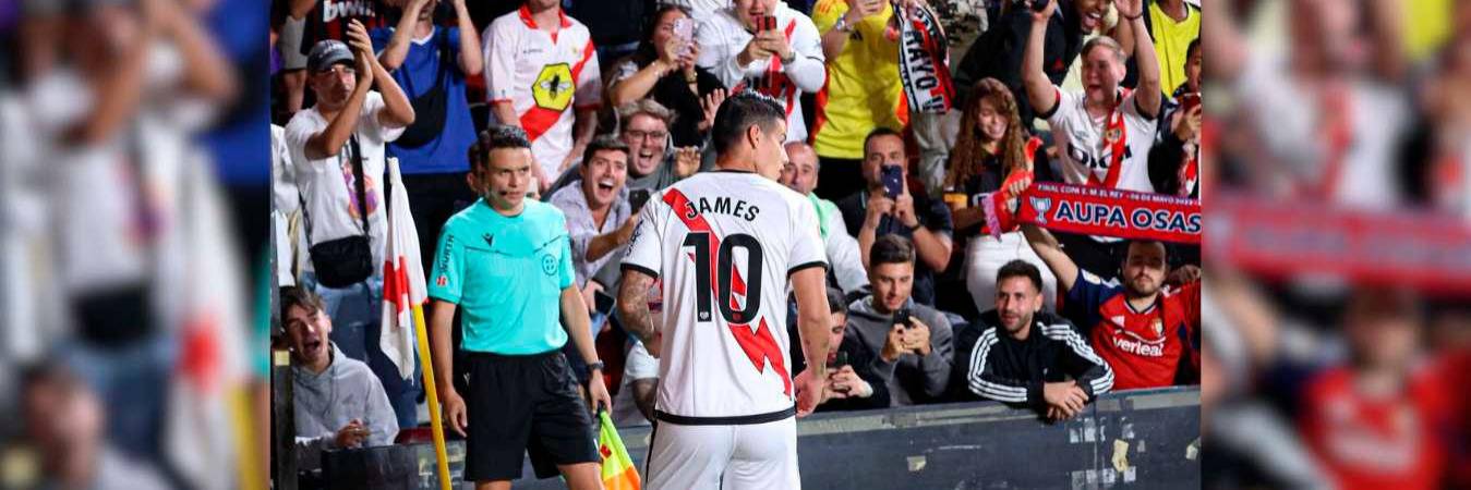 El colombiano volvió a la Liga de España cuatro años después de su último partido con el Real Madrid. / FOTO: @JAMESRODRIGUEZ10
