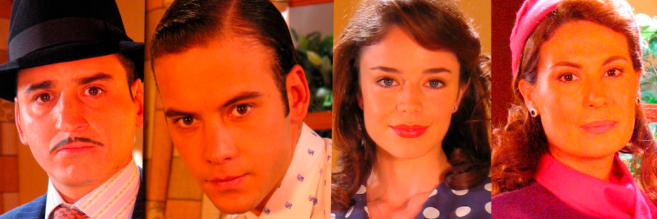 Robinson Díaz, Diego Cadavid, Flora Martínez y Katherine Vélez, en ‘La saga, negocio de familia’. /FOTOS: CORTESÍA CARACOL